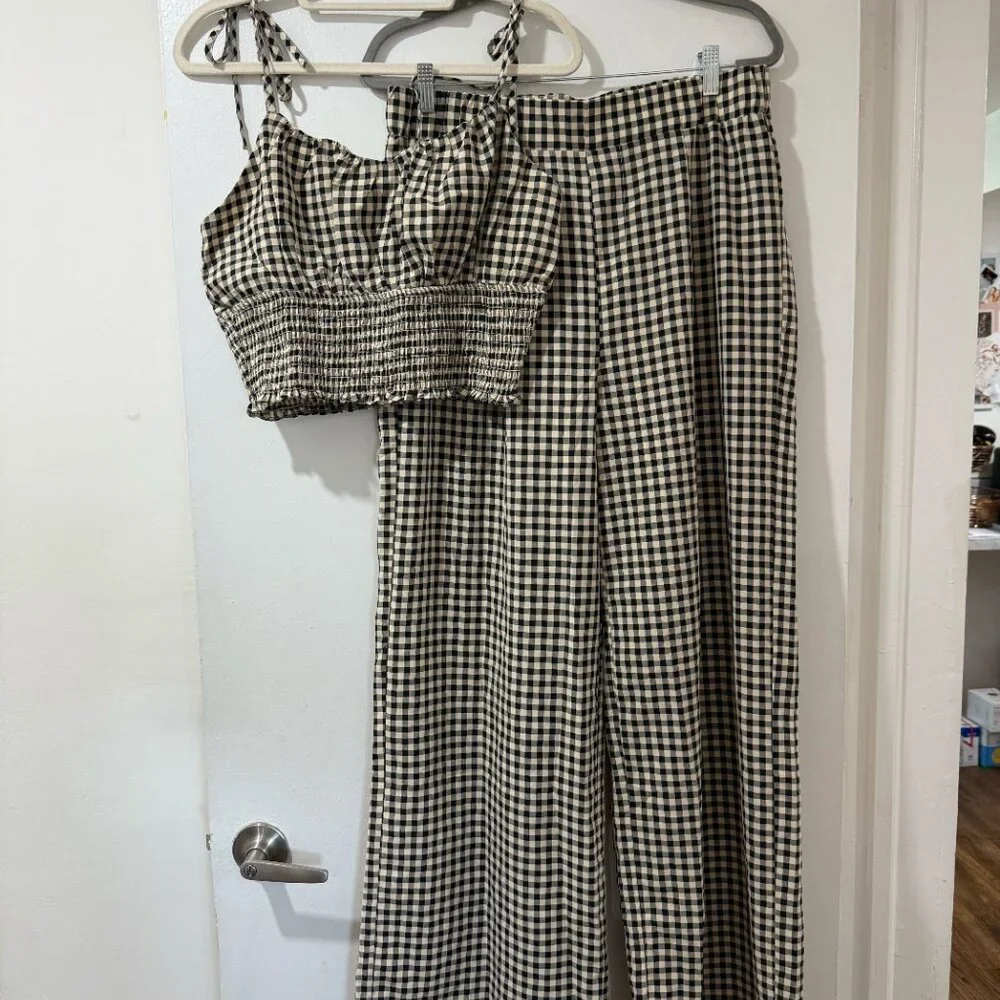 🖤 VICI Collection Gingham Two-Piece Set (Top + Pants) - Size L/XL, New 🖤 - Picture 7 of 12